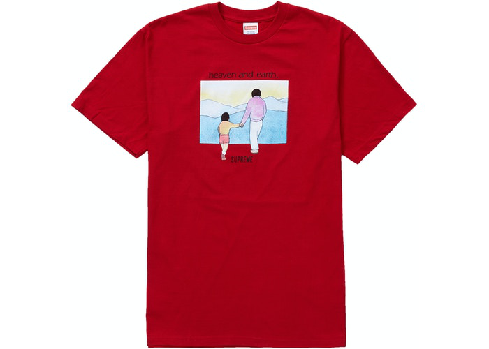 Supreme Heaven And Earth Tee Red Size M