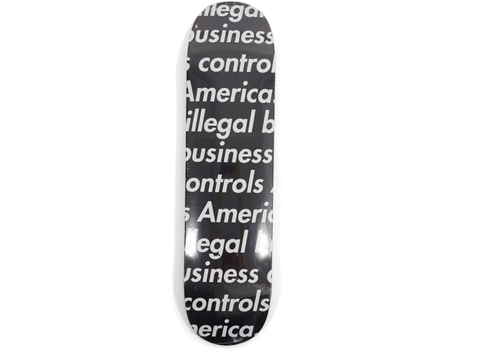 Supreme Illegal Business Skateboard Deck Black