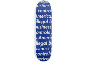 Supreme Illegal Business Skateboard Deck Blue