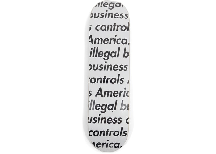 Supreme Illegal Business Skateboard Deck White