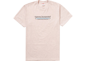 Supreme Inc. Tee Heather Light Pink Size M