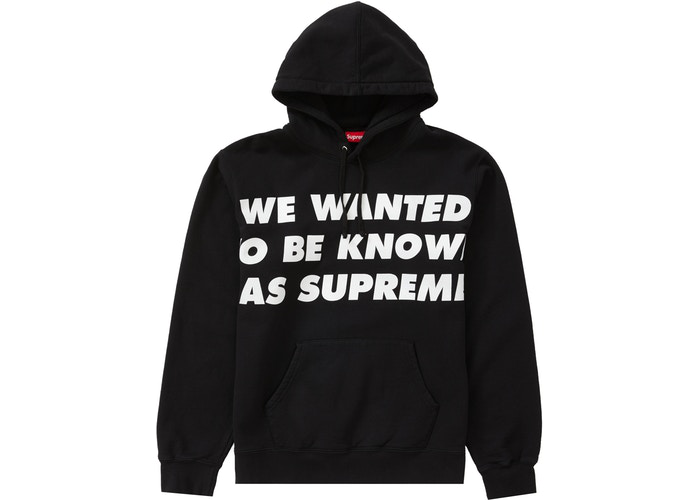 Supreme Known As Hooded Sweatshirt Black Size L