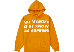 Supreme Known As Hooded Sweatshirt Gold Size  XL