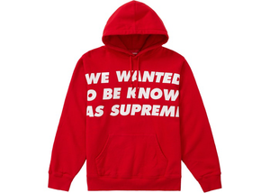 Supreme Known As Hooded Sweatshirt Red Size M