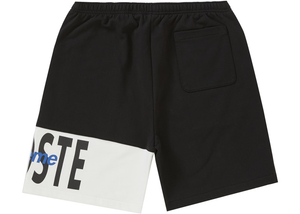 Supreme LACOSTE Logo Panel Sweatshort Black Size L