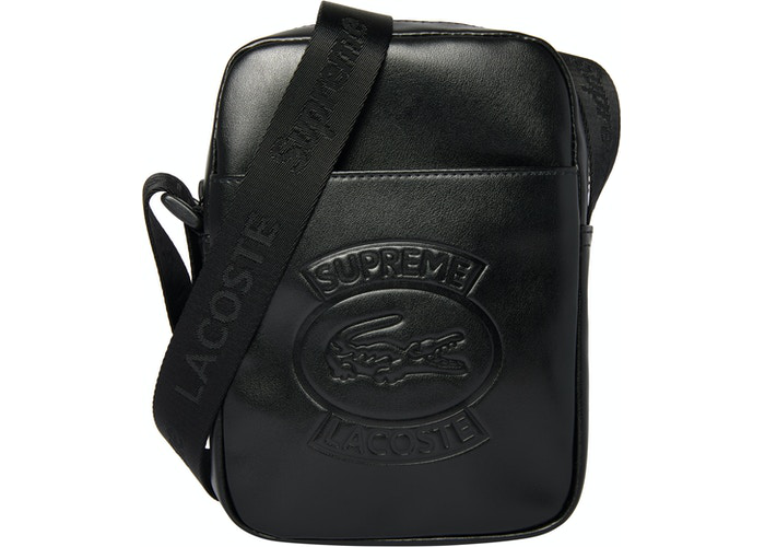 Supreme LACOSTE Shoulder Bag Black