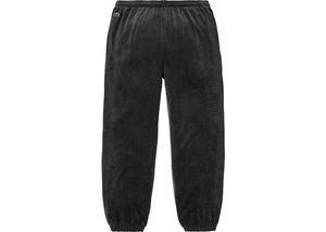 Supreme LACOSTE Velour Track Pant Black Size XL