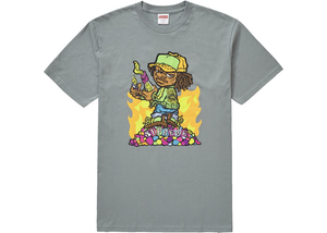 Supreme Molotov Kid Tee Dark Sage Size S