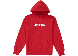 Supreme Motion Logo Hooded Sweatshirt Red Size M