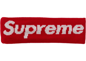 Supreme New Era Big Logo Headband Red  (2018)