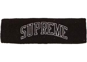 Supreme New Era Sequin Arc Logo Headband Black