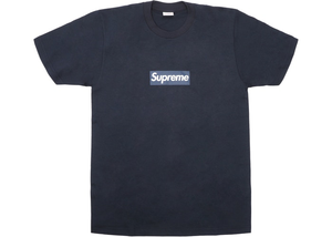 Supreme Bandana Box Logo Tee Navy Size L