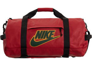 Supreme Nike Leather Duffle Bag Red