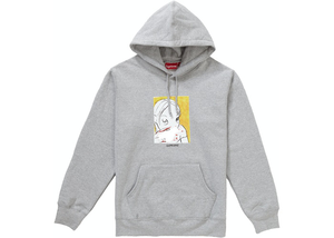 Supreme Nose Bleed Hooded Sweatshirt Heather Grey Size S