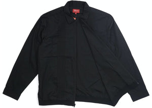 Supreme Pin Tuck Zip Up Shirt Black Size M