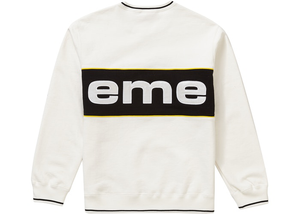 Supreme Piping Crewneck White Size L