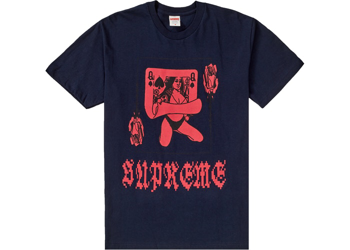 Supreme Queen Tee Navy Size XL