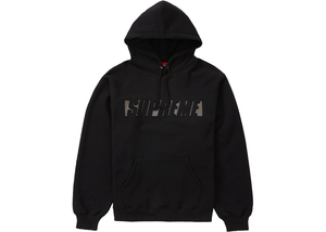 Supreme Reflective Cutout Hooded Sweatshirt Black Size M