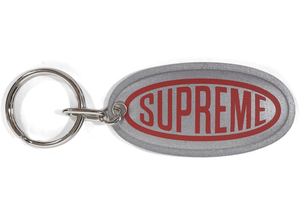 Supreme Reflective Keychain Silver