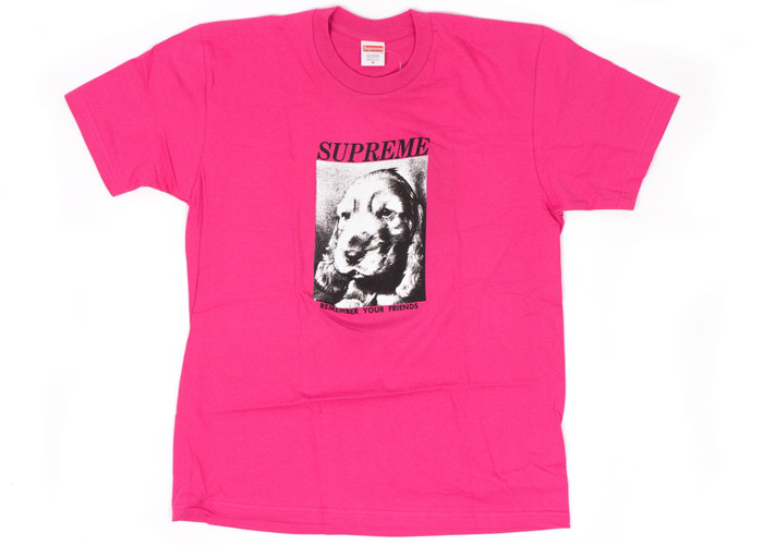 Supreme Remember Tee Dark Pink Size L