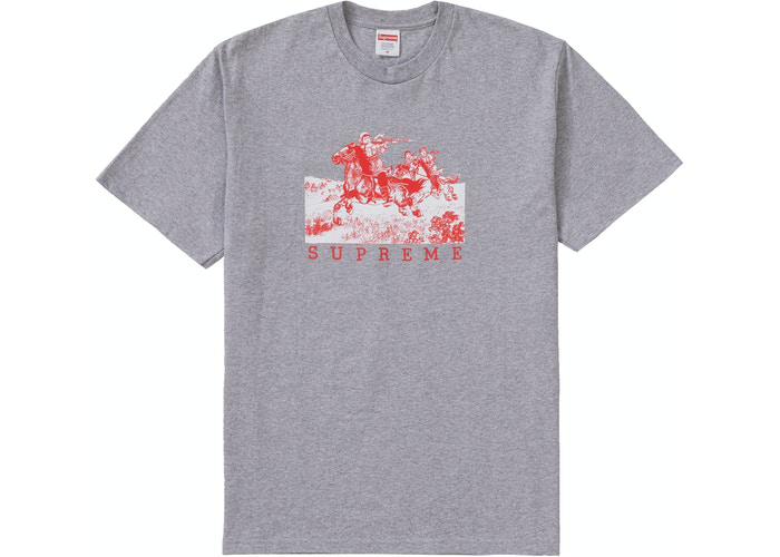 Supreme Riders Tee Heather Grey Size L