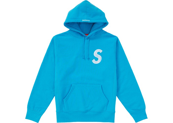 Supreme S Logo Hooded Sweatshirt (FW18) Bright Royal Size L