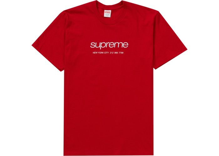 Supreme Shop Tee Red Size S