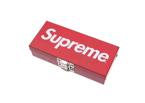 Supreme Small Metal Storage Box Red