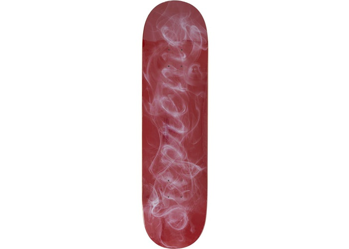 Supreme Smoke Skateboard Deck Red