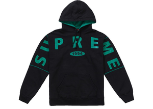 Supreme Spread Logo Hooded Sweatshirt Black Size L