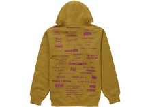 Load image into Gallery viewer, Supreme Stop Crying Hooded Sweatshirt Dark Mustard Size S
