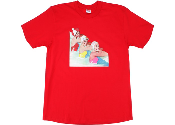 Supreme Swimmers Tee Heather Red Size M