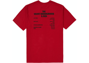 Supreme The Velvet Underground & Nico Tee Red Size M