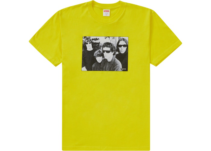 Supreme The Velvet Underground Tee Yellow Size M