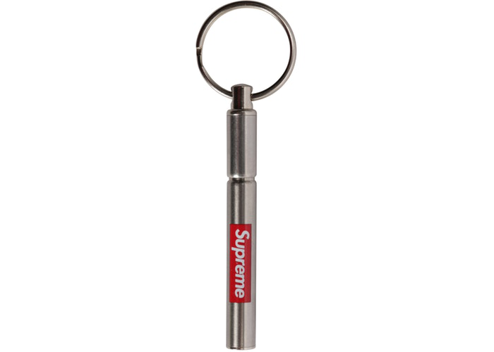 Supreme True Utility Telepen Keychain Silver