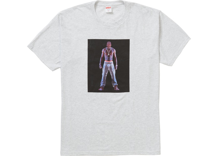 Supreme Tupac Hologram Tee Grey Size S