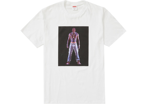 Supreme Tupac Hologram Tee White Size S