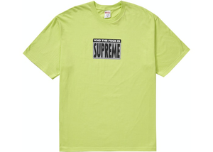 Supreme Who The Fuck Tee Light Green Size XL