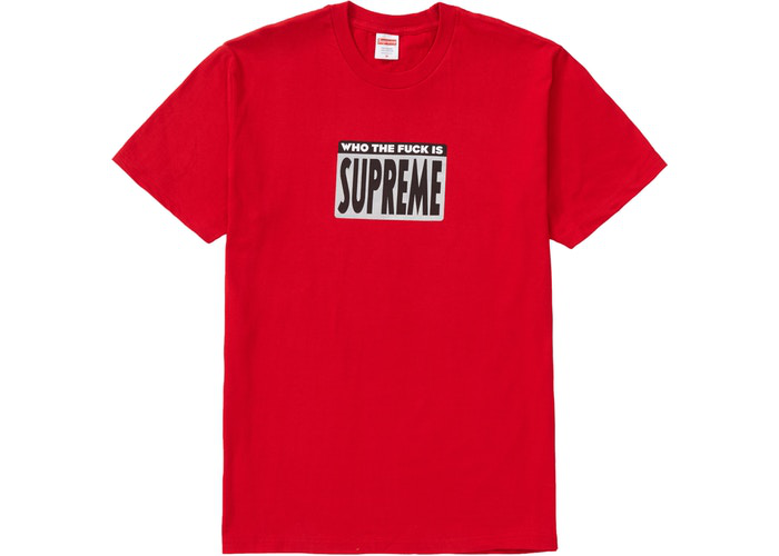 Supreme Who The Fuck Tee Red Size  L