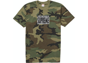 Supreme Who The Fuck Tee Camo Size L