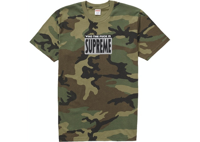 Supreme Who The Fuck Tee Camo Size L