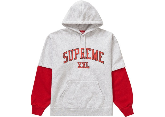 Supreme XXL Hooded Sweatshirt Ash Grey Size L