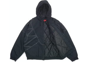 Supreme Zig Zag Stitch Puffy Jacket Black