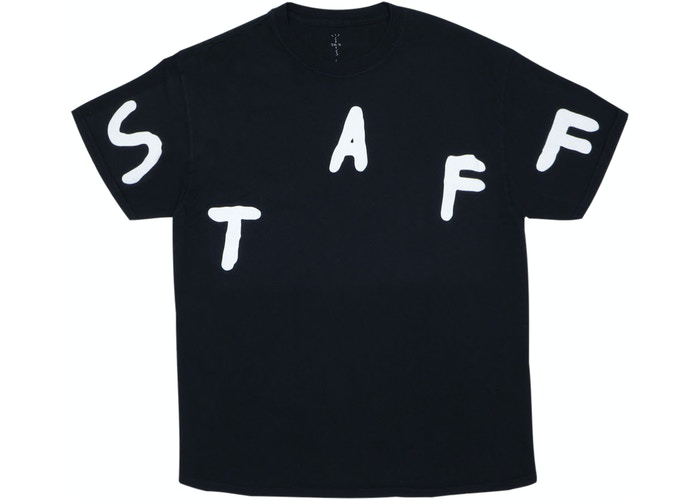 Travis Scott Astrofest 2019 Staff Embossed Tee Black Size S