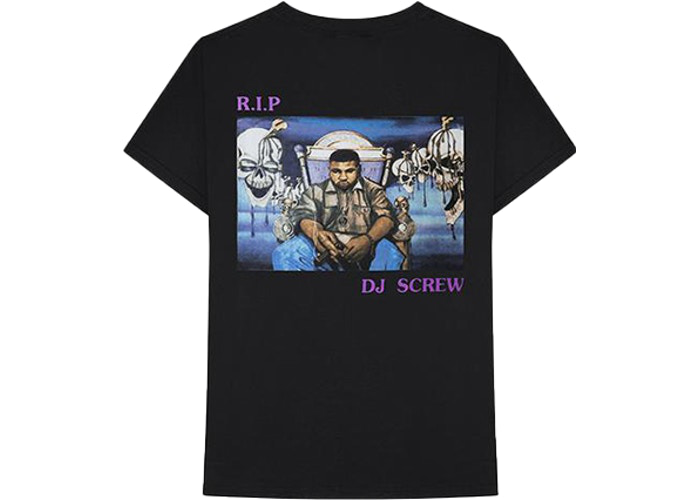 Travis Scott Astroworld RIP DJ Screw Tee Black Size S