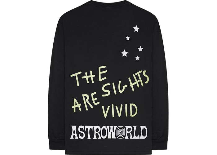 Travis Scott Astroworld Enjoy The Ride L/S Tee Black Size S