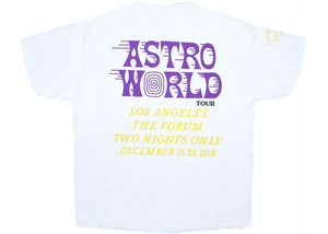 Travis Scott Astroworld LA Exclusive T-Shirt White Size XXL