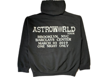 Load image into Gallery viewer, Travis Scott Astroworld Tour Gimmie The Loot Barclays Hoodie Black Size S
