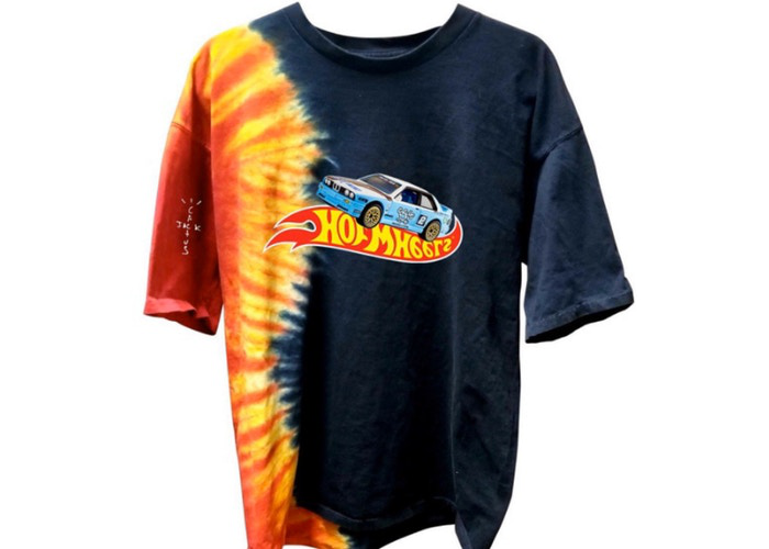 Travis Scott JACKBOYS Racing T-Shirt Tie-Dye M