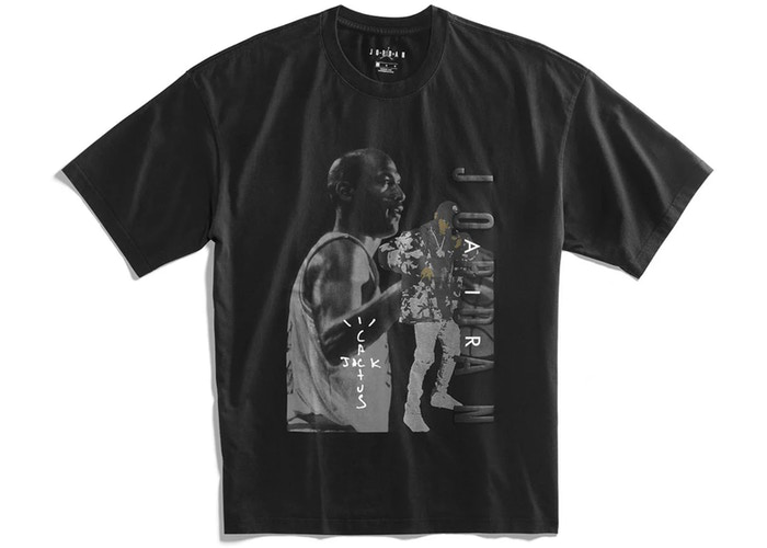 Travis Scott Jordan Tee Black Size M